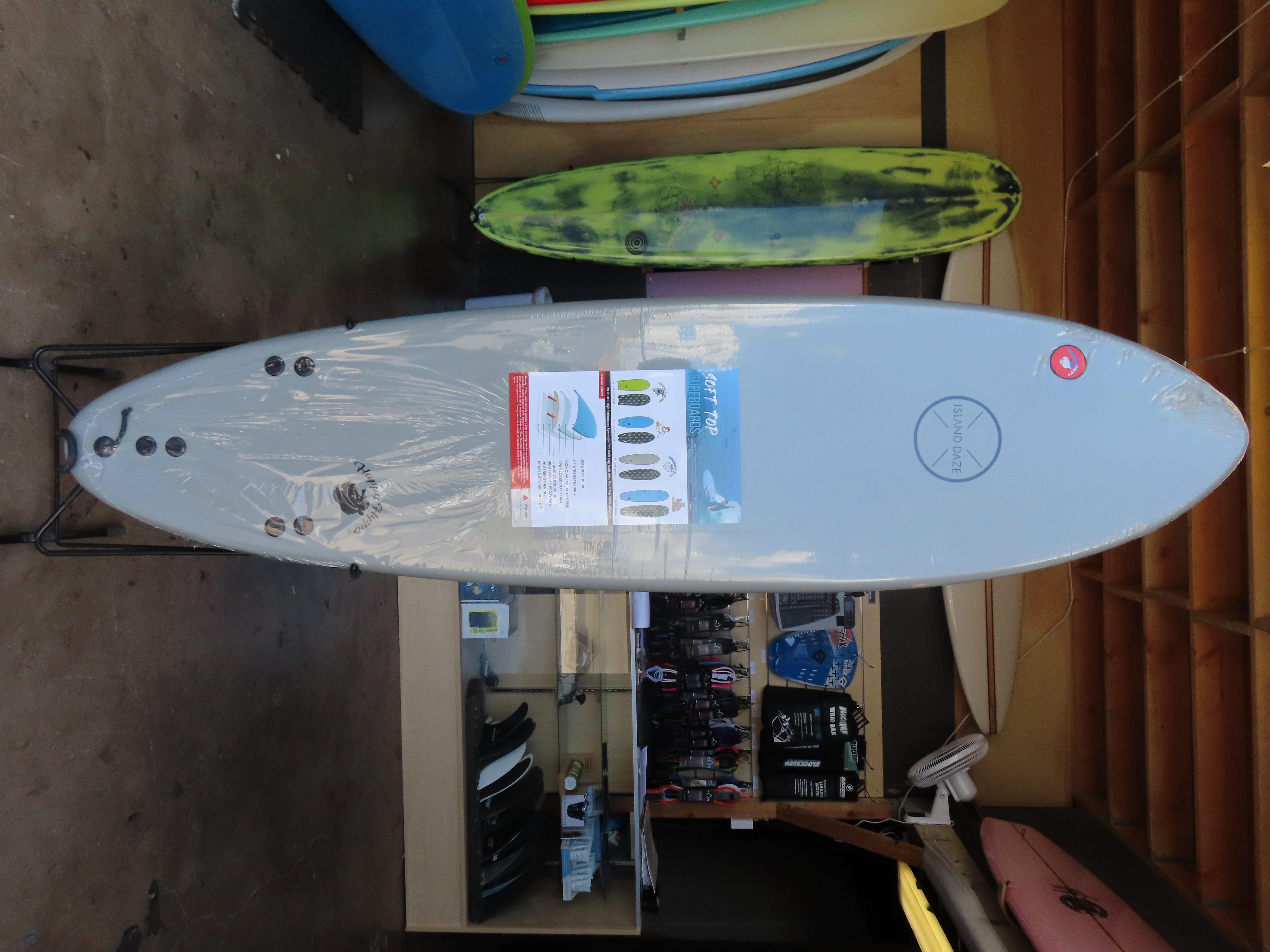 7ft Happy Hippo Soft Top 56L #525 – Used Surfboards Hawaii